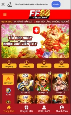 FF88 cung cấp TẢI VỀ ứng dụng